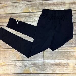 Gymshark Elastic Waist Black Leggings Women's Sz XS